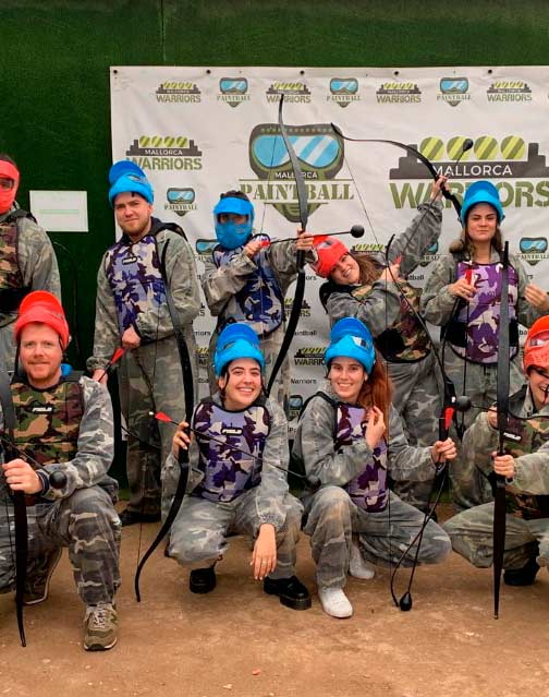 Juego de tiro con arco Archery en Mallorca Paintball