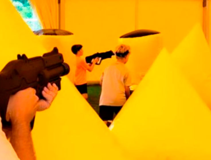 Laser Ball en Mallorca Paintball, acción y estrategia con tecnología láser